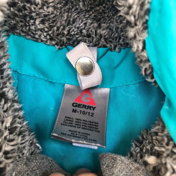 Gerry CO Girls Winter Coat With Fleece Hood 10/12 - Picture 5 of 10